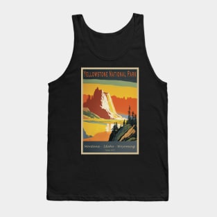 Yellowstone National Park Vintage Poster Tank Top